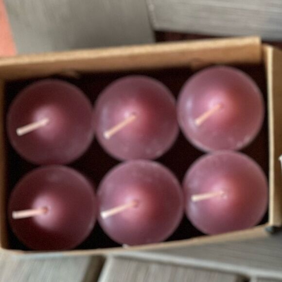 PARTY Lite Raspberry & Thyme Scented 6 Votives Rare Retiired NIB - Picture 1 of 6